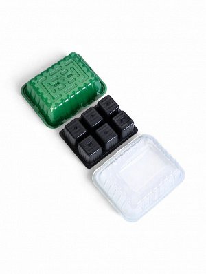 Мини - парник для рассады, 21x17.5 см, 6 ячеек, с крышкой, Greengo