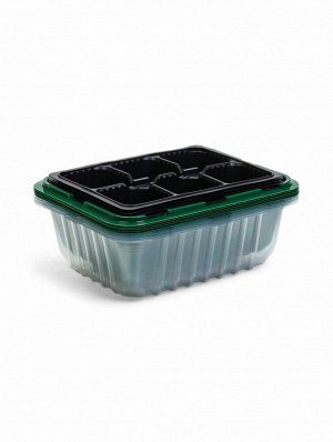 Мини - парник для рассады, 21x17.5 см, 6 ячеек, с крышкой, Greengo