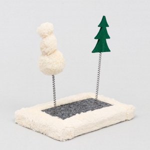 Игрушка для кошек с дразнилками "Зимний лес", микс цветов