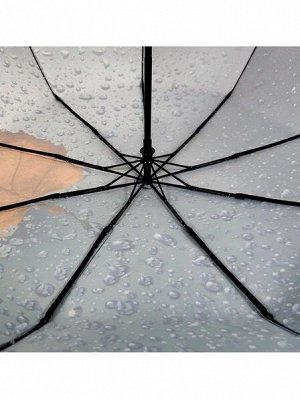 Зонт женский автомат Листья цвет Бирюзовый