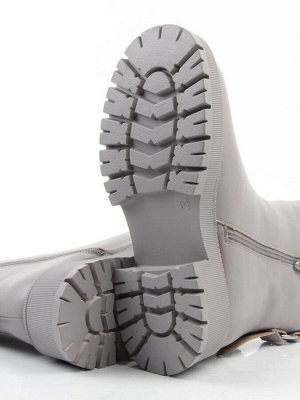 04-PAT160-3Z GRAY Ботинки зимние женские (натуральная кожа, 100% шерсть)