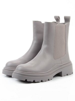 04-PAT185-2Z GRAY Ботинки зимние женские (натуральная кожа, 100% шерсть)