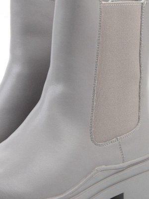 04-PAT185-2Z GRAY Ботинки зимние женские (натуральная кожа, 100% шерсть)