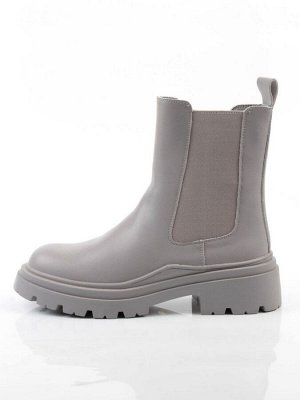 04-PAT185-2Z GRAY Ботинки зимние женские (натуральная кожа, 100% шерсть)