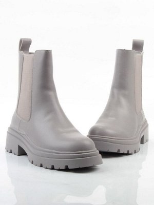 04-PAT185-2Z GRAY Ботинки зимние женские (натуральная кожа, 100% шерсть)