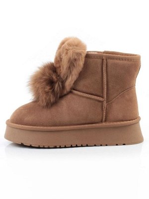 04-PAYH32-2Z LT. BROWN (CAMEL) Угги женские (натуральная замша, 100% шерсть, натуральный мех)