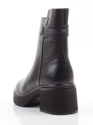 04-M3-5247 BLACK Ботинки зимние женские (натуральная кожа, натуральный мех)