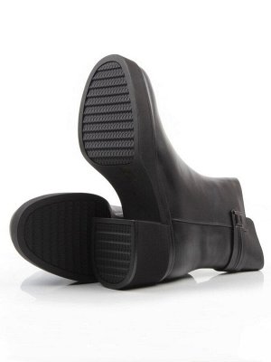 04-M3-5247 BLACK Ботинки зимние женские (натуральная кожа, натуральный мех)