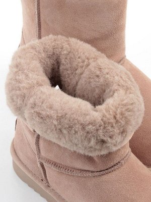 04-PAYH01-2Z BEIGE Угги женские (натуральная замша, 100% шерсть)