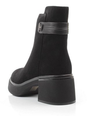 04-M3-5248 BLACK Ботинки зимние женские (натуральная кожа, натуральный мех)