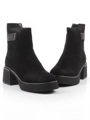 04-M3-5248 BLACK Ботинки зимние женские (натуральная кожа, натуральный мех)