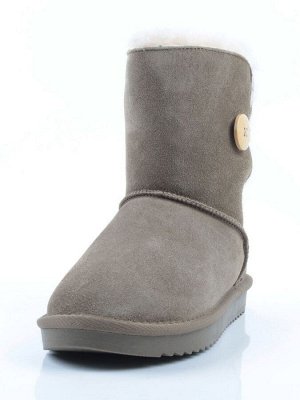 04-PAYH02-3Z KHAKI Угги женские (натуральная замша, 100% шерсть, натуральный мех)