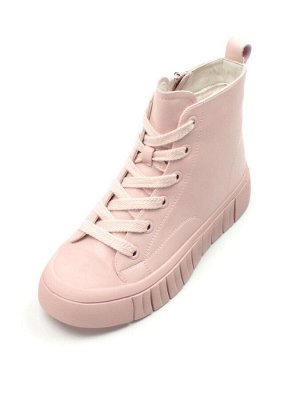 04-YSN2285-5 PINK POWDER Ботинки женские зимние (натуральная и искусственная кожа, шерсть)