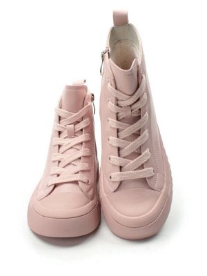 04-YSN2285-5 PINK POWDER Ботинки женские зимние (натуральная и искусственная кожа, шерсть)