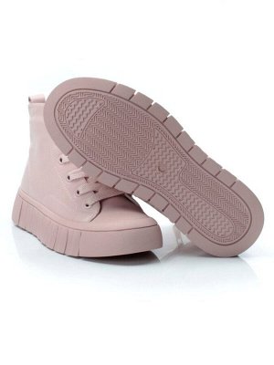 04-YSN2285-5 PINK POWDER Ботинки женские зимние (натуральная и искусственная кожа, шерсть)
