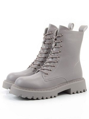 04-PAT175-2Z GRAY Ботинки зимние женские (натуральная кожа, 100% шерсть)