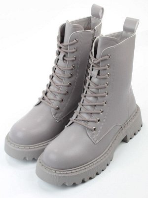04-PAT175-2Z GRAY Ботинки зимние женские (натуральная кожа, 100% шерсть)