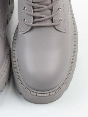 04-PAT175-2Z GRAY Ботинки зимние женские (натуральная кожа, 100% шерсть)