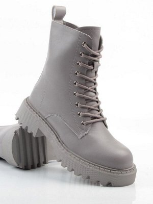 04-PAT175-2Z GRAY Ботинки зимние женские (натуральная кожа, 100% шерсть)