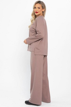 Костюм трикотажный Осенний комфорт (коричневый) К14680-30М