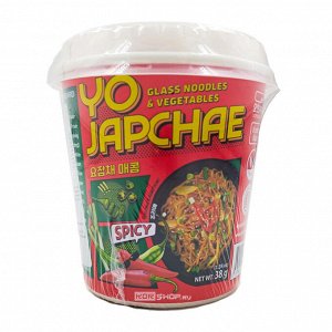 Ottogi Лапша из кукурузного крахмала, острый вкус Yojapchae Spicy  38гр