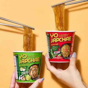 Ottogi Лапша из кукурузного крахмала с соевым соусом Yojapchae Soy Sauce 38гр