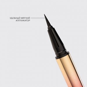 VS Подводка для глаз с мерцанием  "Grande Premiere" 01, черный с серебряными блестками