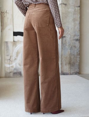 Брюки из эластичного микро-вельвета