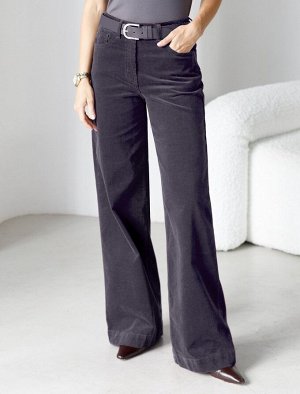 Брюки из эластичного микро-вельвета