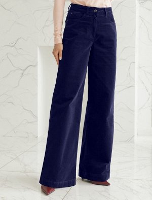 Брюки из эластичного микро-вельвета