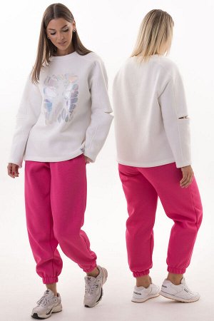 Костюм Костюм Kivviwear 4223433607 экрю-фуксия 
Состав: ПЭ-26%; Хлопок-70%; Эластан-4%;
Сезон: Осень-Зима
Рост: 170

Представляем вам уникальный спортивный костюм, который сочетает в себе стиль и ком