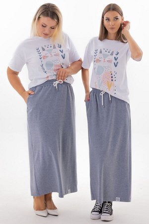 Юбка Юбка Kivviwear 434302 индиго 
Состав: Вискоза-30%; ПЭ-66%; Эластан-2%;
Сезон: Осень-Зима
Рост: 170

Подарите себе ощущение невесомости и комфорта. Длинная юбка из селаника от Kivvi Wear сочетает