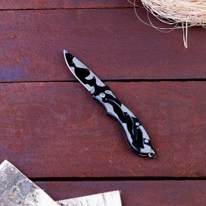 Нож перочинный "Камуфляж черный", складной,  лезвие 6 см
