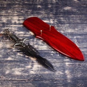 Сувенирный меч на планшете, медуза Горгона на рукоятке, 27 см, микс
