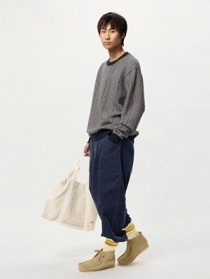 UNIQLO x JW ANDERSON — шерстяной свитер с круглым вырезом - 62 BLUE