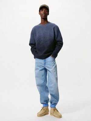 UNIQLO x JW ANDERSON — свитер с круглым вырезом из пряжи Souffle Yarn - 60 LIGHTBLUE