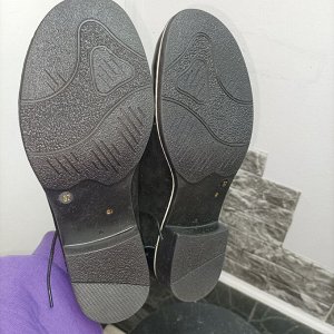 Полуботинки женские кожа + замша