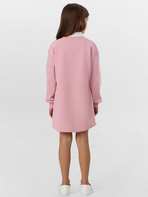Платье для девочек розовое с надписью "Cute in pink"