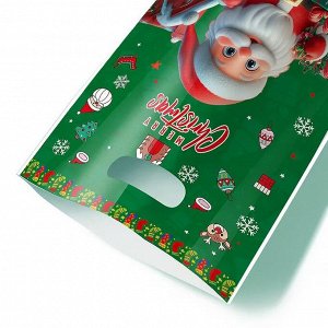 Набор подарочных пакетов 50 штук 25*16,5 см. Merry Christmas