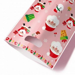 Набор подарочных пакетов 50 штук 25*16,5 см. Деды Морозы