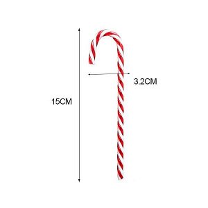 Украшение на ёлку "Леденцы-Трости" акриловые 15 см., набор 6 штук