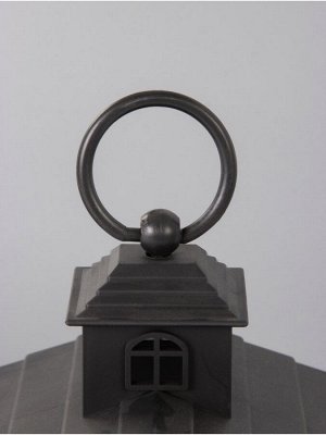 Светодиодная свеча в подсвечнике RISALUX «Дом со свечами», LED-ночник, 1.5 Вт, 3?ААА, 11?18?30 см