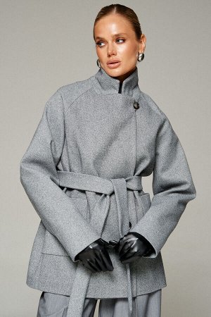 Пальто Beautiful Free  серый меланж