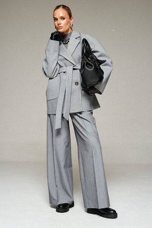 Пальто Beautiful Free  серый меланж