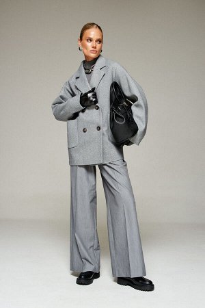 Пальто Beautiful Free  серый меланж