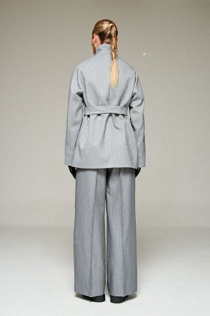 Пальто Beautiful Free  серый меланж