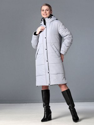 Пальто зимнее цвет серый