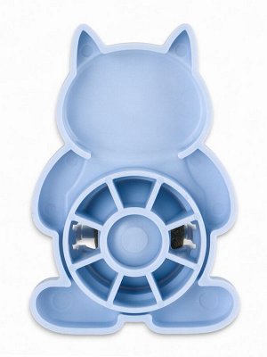 Игрушка для кошек из кошачьей мяты «Большой Кот» на основании, 4.5x6x6 см, синий