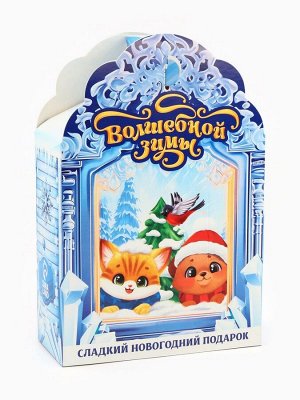 Сладкий детский новогодний подарок «Замок»: конфеты + раскраска внутри, 500 г