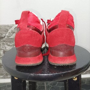Кроссы на платформе красные женские